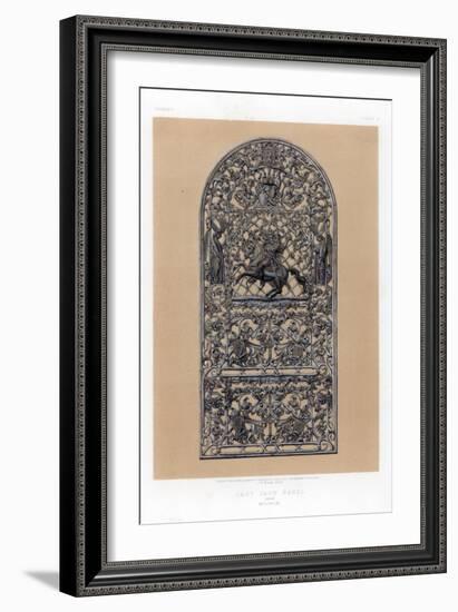 Cast Iron Panel from Mulheim, Germany, 19th Century-John Burley Waring-Framed Giclee Print