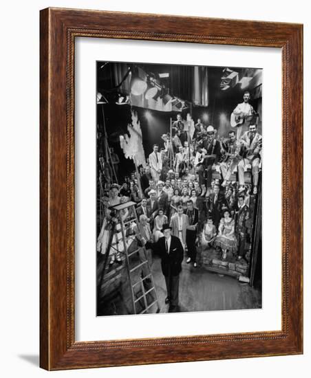 Cast Members of the Grand Ole Opry-Yale Joel-Framed Photographic Print