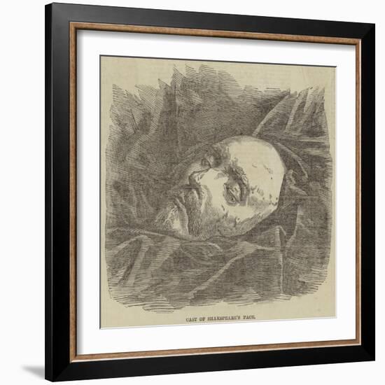 Cast of Shakespeare's Face-null-Framed Giclee Print