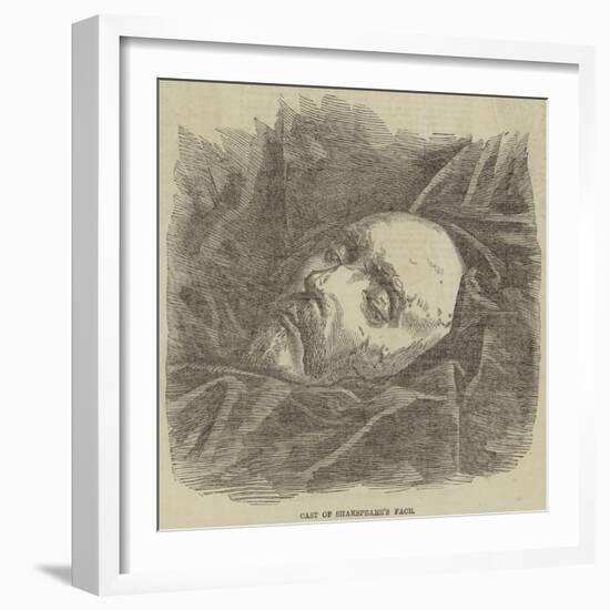 Cast of Shakespeare's Face-null-Framed Giclee Print