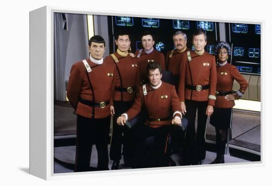 Cast of Star Trek V: The Final Frontier, 1989 (photo)-null-Framed Stretched Canvas