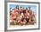 Cast of Syndicated Tv Series Baywatch Filming an Episode in Huntington Beach, Ca-Mirek Towski-Framed Premium Photographic Print