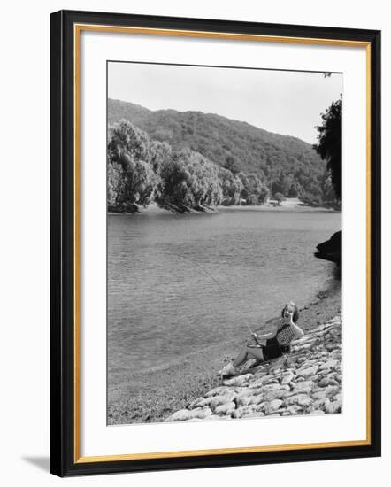 Cast Your Rod--Framed Photo