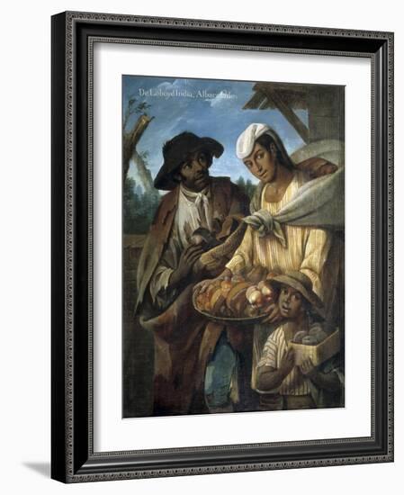 Casta Paintings, Mixed Race Family in Mexico-Miguel Cabrera-Framed Art Print