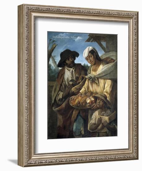 Casta Paintings, Mixed Race Family in Mexico-Miguel Cabrera-Framed Art Print