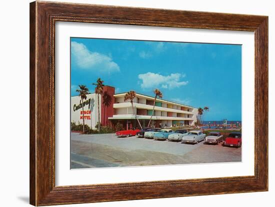 Castaway Beach Motel-null-Framed Art Print