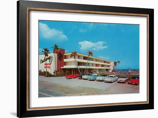 Castaway Beach Motel-null-Framed Art Print