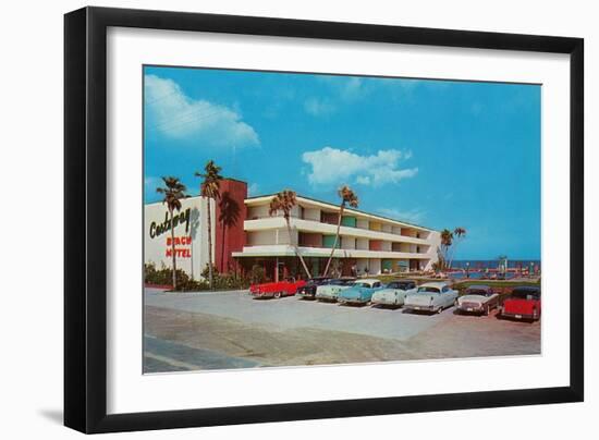 Castaway Beach Motel-null-Framed Art Print