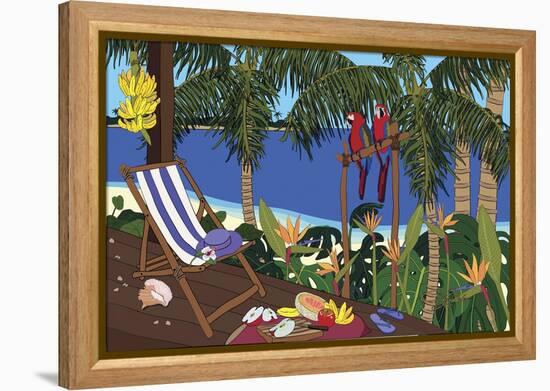 Castaway Paradise-Cindy Wider-Framed Premier Image Canvas