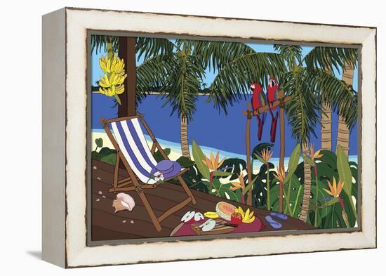 Castaway Paradise-Cindy Wider-Framed Premier Image Canvas