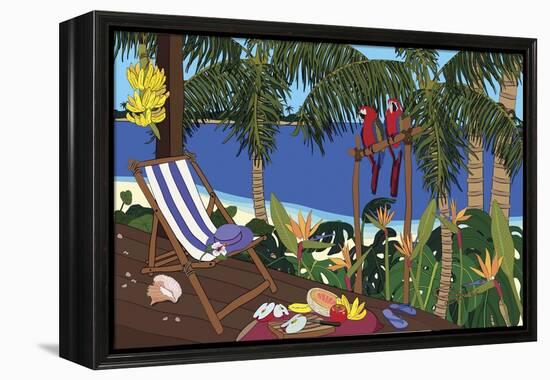 Castaway Paradise-Cindy Wider-Framed Premier Image Canvas