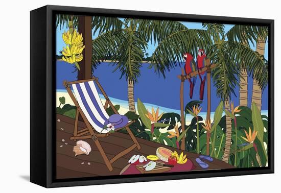 Castaway Paradise-Cindy Wider-Framed Premier Image Canvas