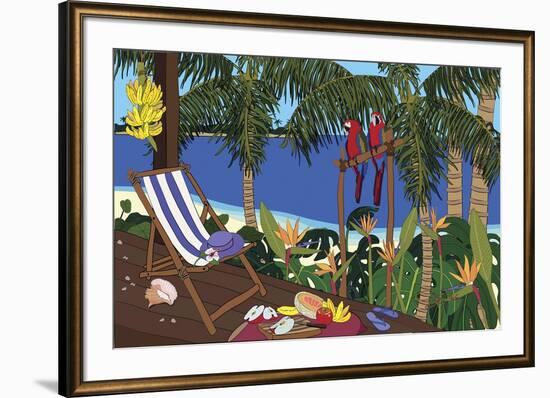 Castaway Paradise-Cindy Wider-Framed Giclee Print