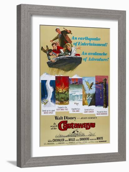 Castaways, 1962, "In Search of the Castaways" Directed by Robert Stevenson-null-Framed Giclee Print