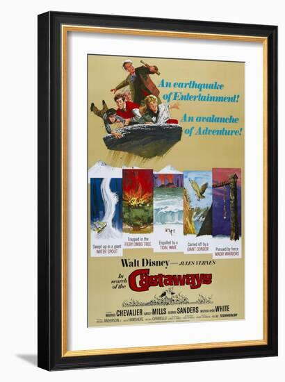 Castaways, 1962, "In Search of the Castaways" Directed by Robert Stevenson-null-Framed Giclee Print
