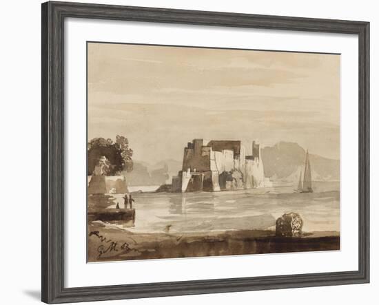 Castel Dell'Ovo-Achille Vianelli-Framed Giclee Print