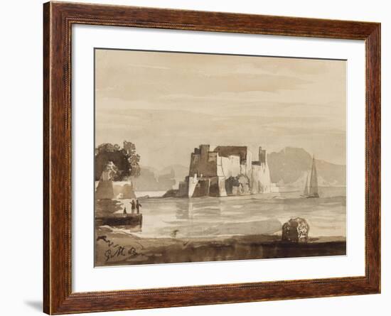 Castel Dell'Ovo-Achille Vianelli-Framed Giclee Print