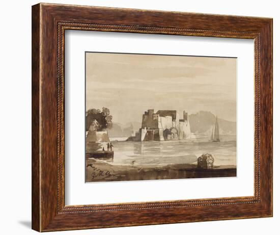 Castel Dell'Ovo-Achille Vianelli-Framed Giclee Print