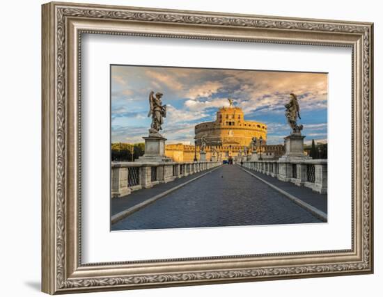 Castel Sant'Angelo or Mausoleum of Hadrian, Rome, Lazio, Italy-Stefano Politi Markovina-Framed Photographic Print