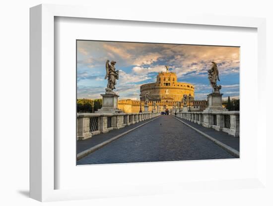 Castel Sant'Angelo or Mausoleum of Hadrian, Rome, Lazio, Italy-Stefano Politi Markovina-Framed Photographic Print