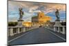 Castel Sant'Angelo or Mausoleum of Hadrian, Rome, Lazio, Italy-Stefano Politi Markovina-Mounted Photographic Print