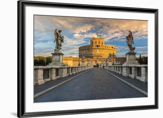 Castel Sant'Angelo or Mausoleum of Hadrian, Rome, Lazio, Italy-Stefano Politi Markovina-Framed Photographic Print
