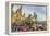 Castellers or Human Tower Exhibiting in Front of the Cathedral, Barcelona, Catalonia, Spain-Stefano Politi Markovina-Framed Premier Image Canvas