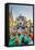 Castellers or Human Tower Exhibiting in Front of the Cathedral, Barcelona, Catalonia, Spain-Stefano Politi Markovina-Framed Premier Image Canvas