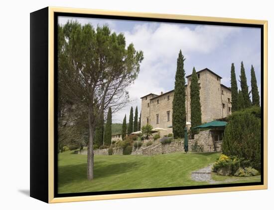 Castello Di Spaltenna, Now a Hotel, Gaiole in Chianti, Chianti, Tuscany, Italy, Europe-Robert Harding-Framed Premier Image Canvas