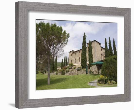 Castello Di Spaltenna, Now a Hotel, Gaiole in Chianti, Chianti, Tuscany, Italy, Europe-Robert Harding-Framed Photographic Print