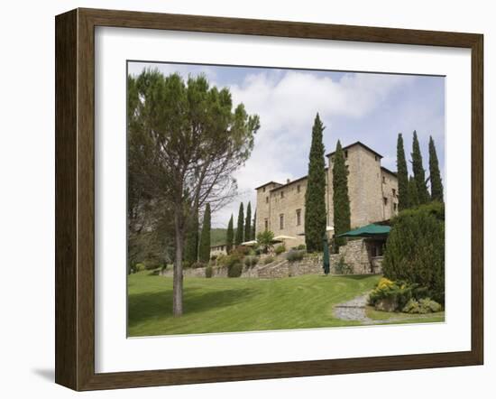 Castello Di Spaltenna, Now a Hotel, Gaiole in Chianti, Chianti, Tuscany, Italy, Europe-Robert Harding-Framed Photographic Print