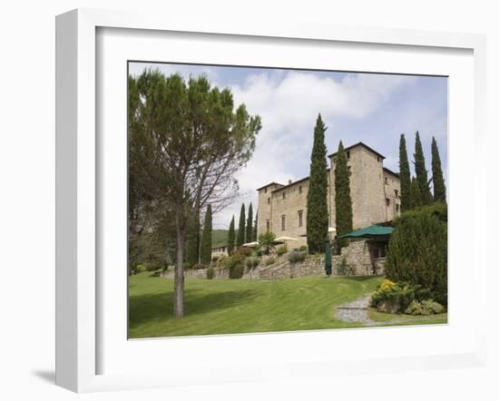 Castello Di Spaltenna, Now a Hotel, Gaiole in Chianti, Chianti, Tuscany, Italy, Europe-Robert Harding-Framed Photographic Print