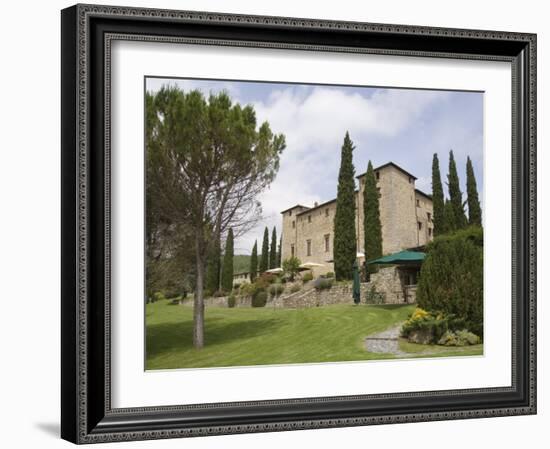 Castello Di Spaltenna, Now a Hotel, Gaiole in Chianti, Chianti, Tuscany, Italy, Europe-Robert Harding-Framed Photographic Print