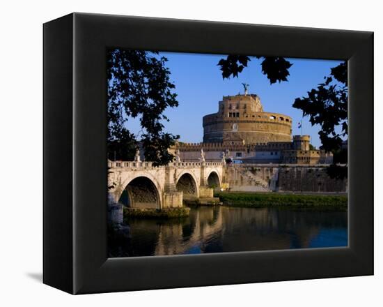 Castello Sant Angelo and River Tiber, Rome, Lazio, Italy, Europe-Charles Bowman-Framed Premier Image Canvas