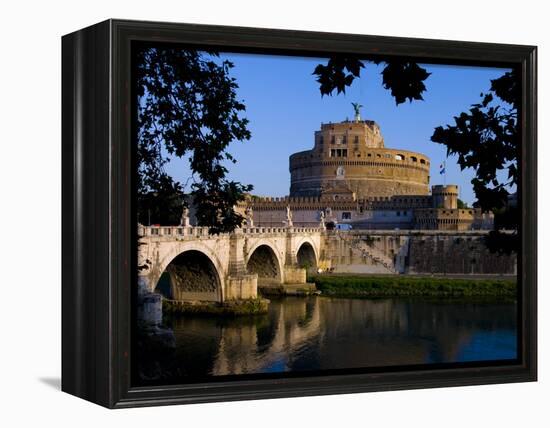 Castello Sant Angelo and River Tiber, Rome, Lazio, Italy, Europe-Charles Bowman-Framed Premier Image Canvas