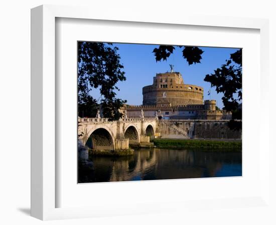 Castello Sant Angelo and River Tiber, Rome, Lazio, Italy, Europe-Charles Bowman-Framed Photographic Print