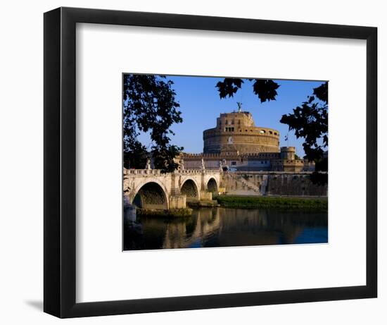 Castello Sant Angelo and River Tiber, Rome, Lazio, Italy, Europe-Charles Bowman-Framed Photographic Print