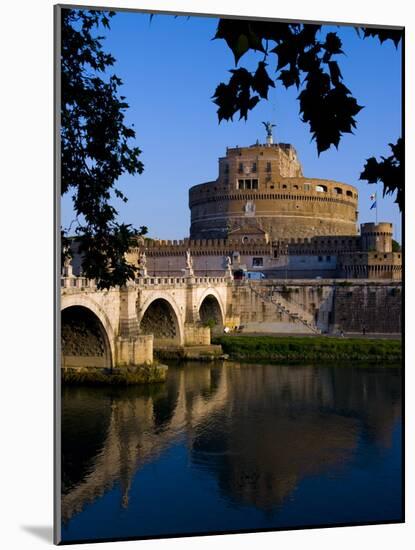 Castello Sant Angelo and River Tiber, Rome, Lazio, Italy, Europe-Charles Bowman-Mounted Photographic Print