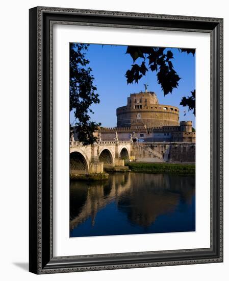 Castello Sant Angelo and River Tiber, Rome, Lazio, Italy, Europe-Charles Bowman-Framed Photographic Print