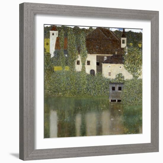 Castello Sul Lago Atter, (Castle Unterrach on the Attersee) 1908-Gustav Klimt-Framed Giclee Print