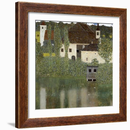 Castello Sul Lago Atter, (Castle Unterrach on the Attersee) 1908-Gustav Klimt-Framed Giclee Print