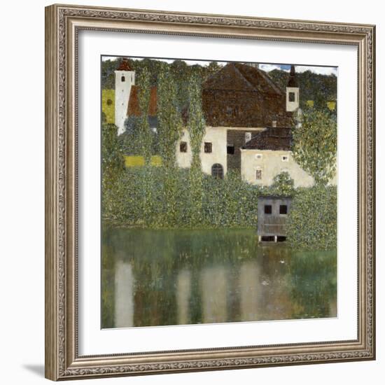 Castello Sul Lago Atter, (Castle Unterrach on the Attersee) 1908-Gustav Klimt-Framed Premium Giclee Print