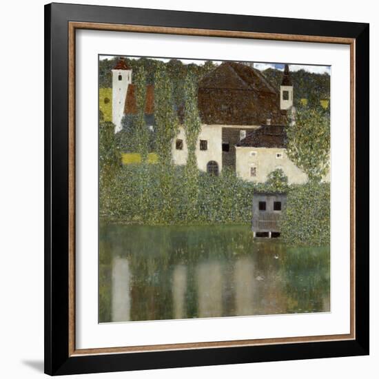 Castello Sul Lago Atter, (Castle Unterrach on the Attersee) 1908-Gustav Klimt-Framed Premium Giclee Print