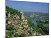 Castelnaud and the River Dordogne, Dordogne, Aquitaine, France, Europe-Roy Rainford-Mounted Photographic Print