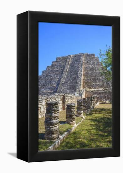 Castillo De Kukulcan, Mayapan, Mayan Archaeological Site, Yucatan, Mexico, North America-Richard Maschmeyer-Framed Premier Image Canvas