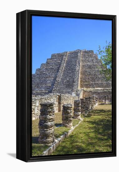 Castillo De Kukulcan, Mayapan, Mayan Archaeological Site, Yucatan, Mexico, North America-Richard Maschmeyer-Framed Premier Image Canvas