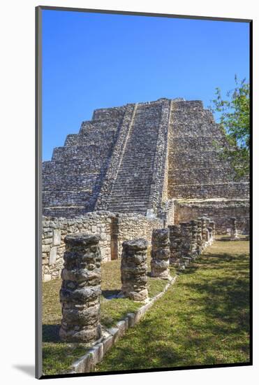 Castillo De Kukulcan, Mayapan, Mayan Archaeological Site, Yucatan, Mexico, North America-Richard Maschmeyer-Mounted Photographic Print