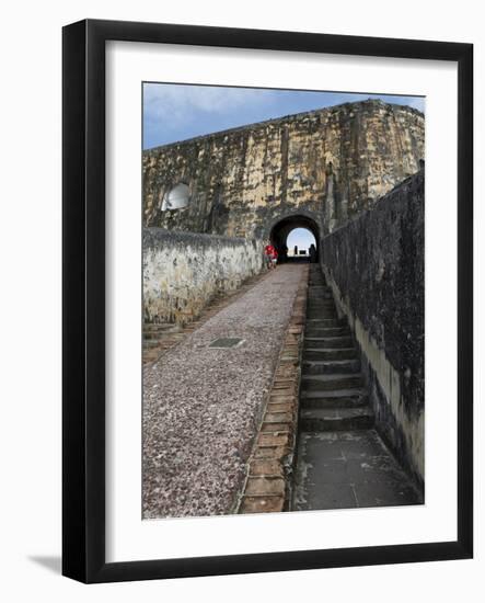 Castillo San Felipe Del Morro, Old Spanish Fortress, San Juan, Puerto Rico, West Indies, Caribbean-Sylvain Grandadam-Framed Photographic Print