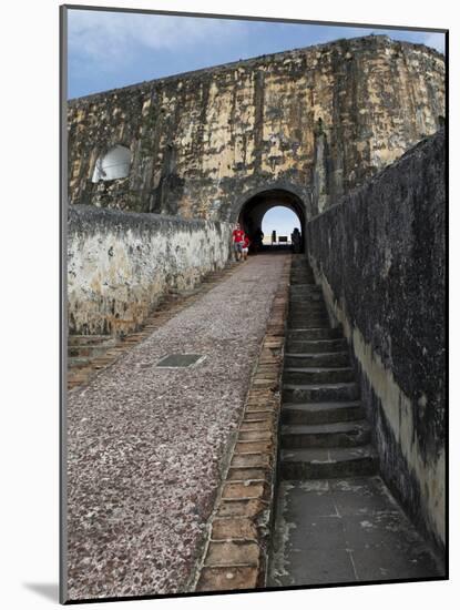 Castillo San Felipe Del Morro, Old Spanish Fortress, San Juan, Puerto Rico, West Indies, Caribbean-Sylvain Grandadam-Mounted Photographic Print