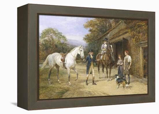 Casting a Shoe at the Blacksmith's-Heywood Hardy-Framed Premier Image Canvas